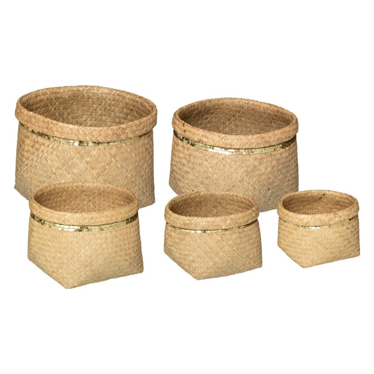 Sansibar Home Tlg Korb Set Aus Rattan Wayfair De